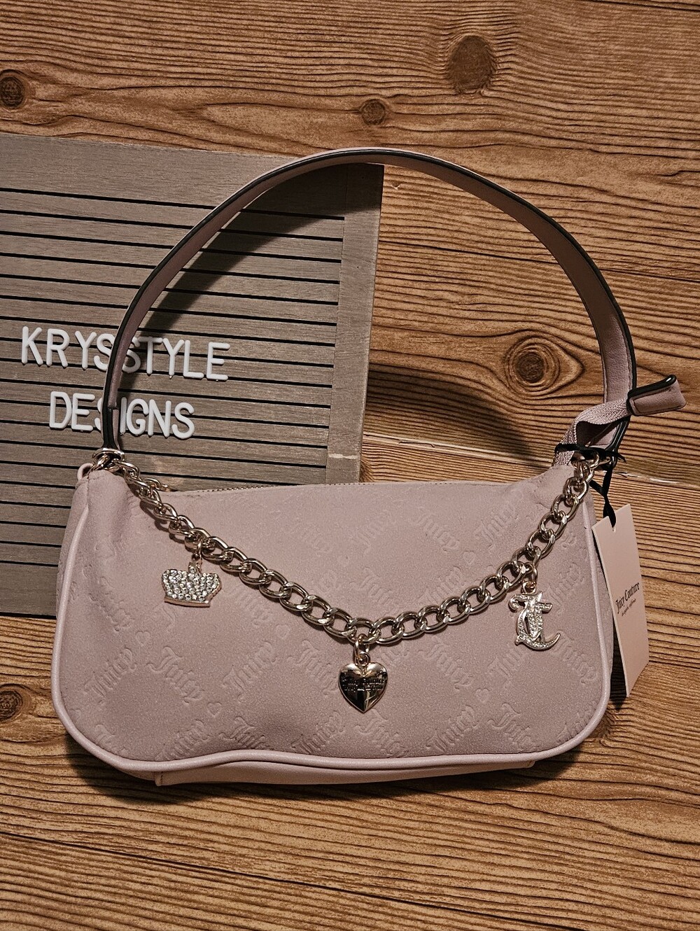 Juicy Couture Shoulder Bag in Powder Blush